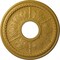Ekena Millwork Tirana Ceiling Medallion (Canopies up to 4 3/4"), 13 7/8"OD x 3 3/4"ID x 1 1/4"P, Iridescent Gold CM13TIIGS - alternate 1